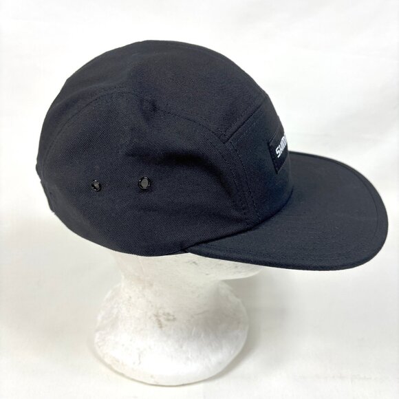 Shimano Back Black 5-Panel Strapback Cap Hat Japan Cycling Fishing Equipment - Picture 4 of 8